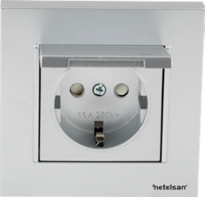 Kapaklı UPS Priz (Fransız Standardı) (Çocuk Korumalı)