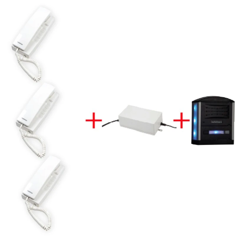 Axtel Telefonlu Görüntüsüz Obsidian Panelli (Üçlü)