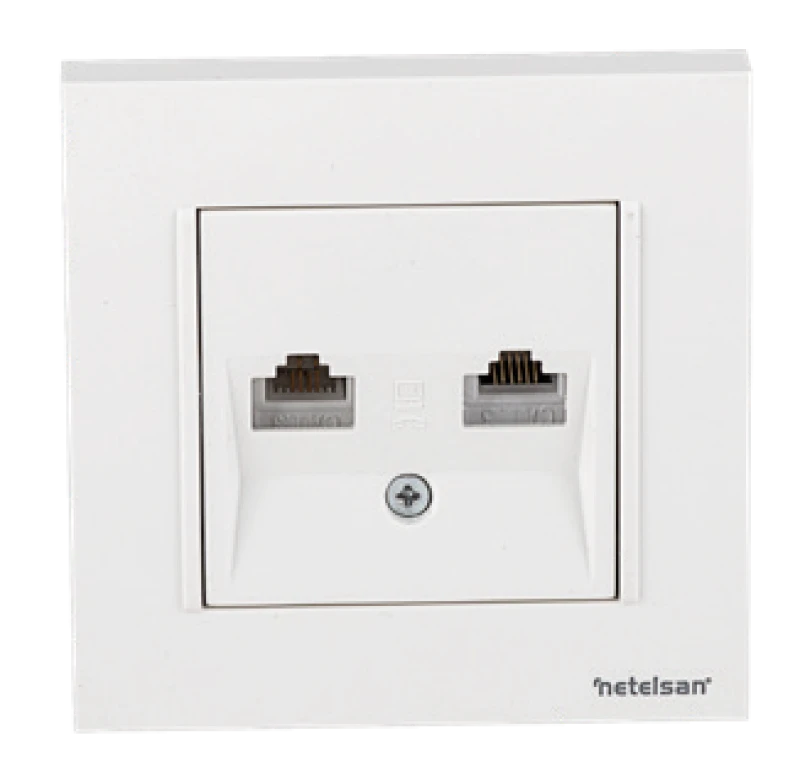 İkili Numeris Telefon Prizi (2 x RJ11)