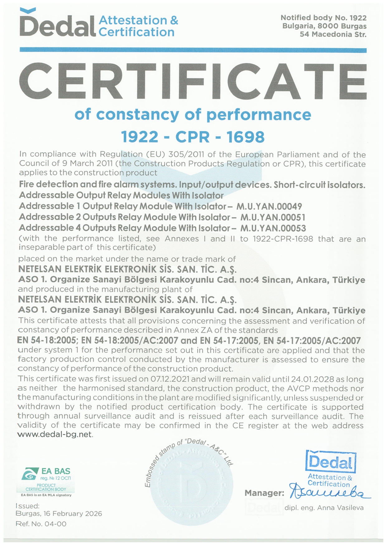 CPR Belgesi - 1922-CPR-1698 (Sayfa 1)