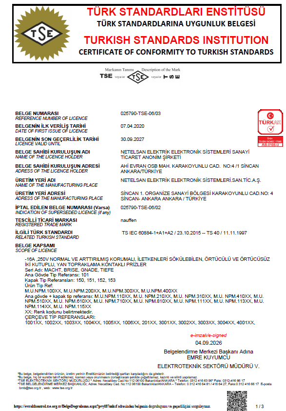 Priz TSE-06-03