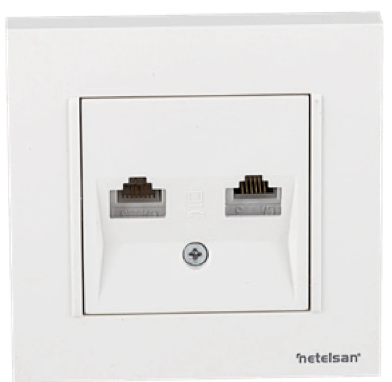İkili Numeris Telefon Prizi (2 x CAT 3)